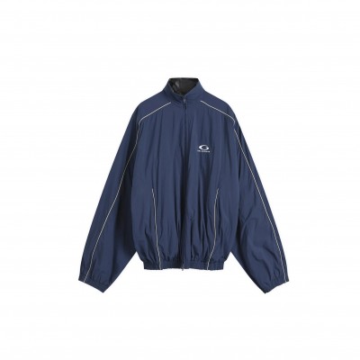 BALENCIAGA MEN'S TRACKSUIT JACKET NAVY 